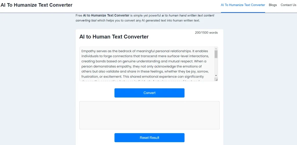 ai to humanize text converter free tool